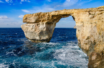 Fototapeta na wymiar azure window - Gozo, Malta
