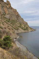 beach under the mountain