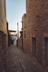 Paved alley at Areopolis, Mani