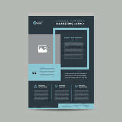 Naklejka premium Corporate Business Flyer Design | Handout and leaflet design | Marketing sheet design