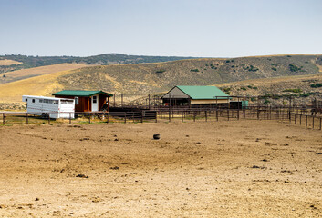 Empty horse pen