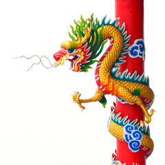 Chinese style dragon statue.