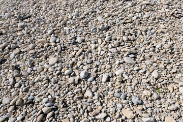 Galets blancs en gros plan