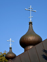 built of wood in 1876, the Orthodox church of Saint John the Theologian in Augustowo in Podlasie, Poland