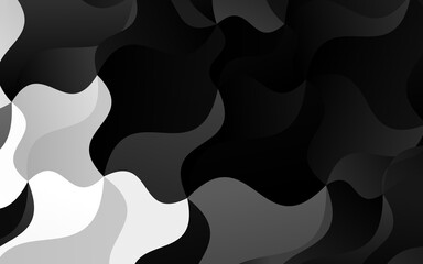 Light Silver, Gray vector background with bent lines. Shining illustration, which consist of blurred lines, circles. New composition for your brand book.