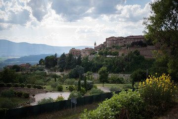 Obraz premium Panorama sur Città della Pieve en Ombrie