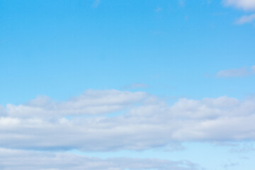 Fototapeta premium blue sky with light white clouds