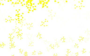 Light Yellow vector template with artificial intelligence structure.