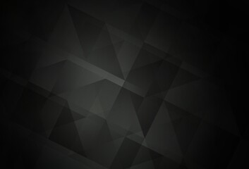 Fototapeta premium Dark Gray vector polygon abstract layout.