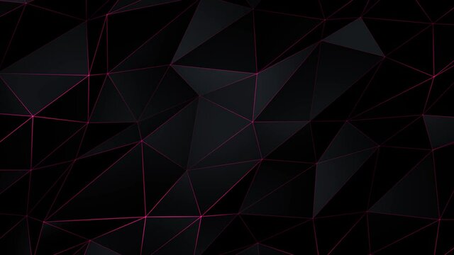 Abstract triangles elements in Black and gray colors, Flying polygonal geometric shapes Loop background. branding, Business video corporate presentation background, Slideshow, birthday party, backdrop