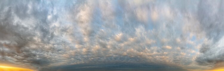 Fantastic clouds at sunrise