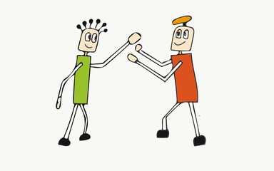  Illustration,shows the bond of friendship