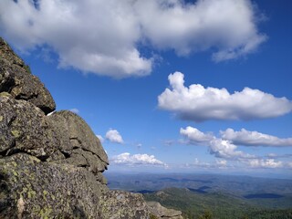 clouds over the mountains