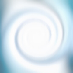 Swirl spiral movement. Abstract blue and white background.