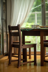 table and chairs