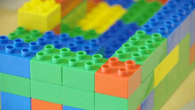 The colorful blocks toys for kids