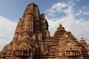 Khajuraho Group of Monuments, Hindu temples and Jain temples in Chhatarpur district, Madhya Pradesh, India, Nagra style architecture, UNESCO World Heritage Site.