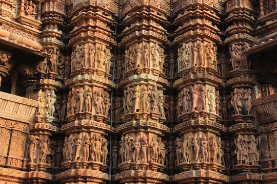 Khajuraho Group of Monuments, Hindu temples and Jain temples in Chhatarpur district, Madhya Pradesh, India, Nagra style architecture, UNESCO World Heritage Site.