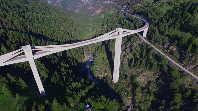 Ganterbridge in Simplon in the montains switzerland