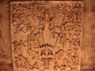 Pattadakal, Paṭṭadakallu or Raktapura, is a complex of Hindu and Jain temples in northern Karnataka (India). Located on bank of Malaprabha River in Bagalakote. Worled Heritage Site