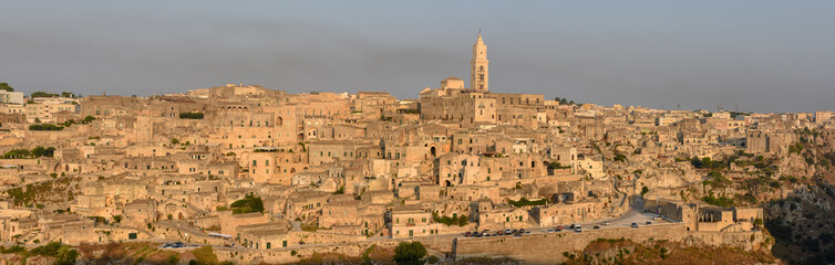 Fototapeta premium View of Matera in Italy, Unesco world heritage