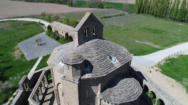 Santa Mar&iacute;a de Eunate Church in Navarre on the road to Santiago de Compostela, Way of St James