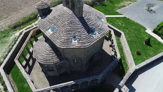 Santa Mar&iacute;a de Eunate Church in Navarre on the road to Santiago de Compostela, Way of St James