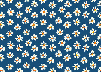seamless pattern with daisies