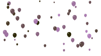 Balloons float in the air. Background with colorful balloons. Wallpaper with geometric shapes.