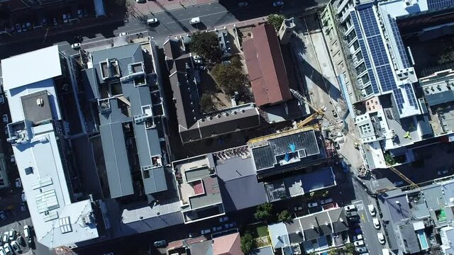 footage in Cape town city center in South Africa with a DJI phantom 4 Pro, here you can see the coast, the city and hills around the area