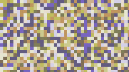 Geometric squares with bright colors. Checkered background with large squares.