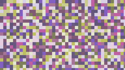 Geometric squares with bright colors. Checkered background with large squares.