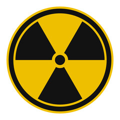 Fototapeta premium Radiation sign AI vector.
