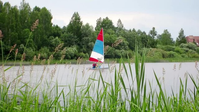 Boat Sails in the River