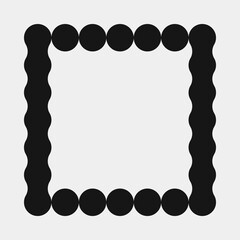 Abstract Cross Pattern Dots Logo generative computational art illustration