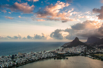 Dramatic Sunset Sky Over Rio de Janeiro, Brazil