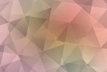 Light Pink, Green vector low poly layout.