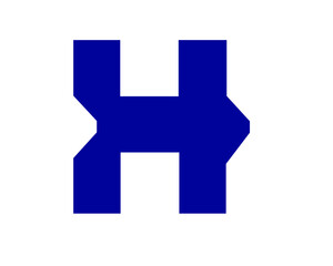 Obraz premium n and h logo letters