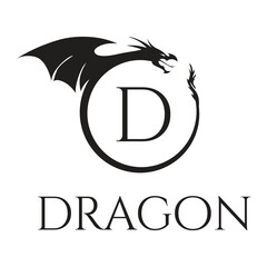 black dragon, vector