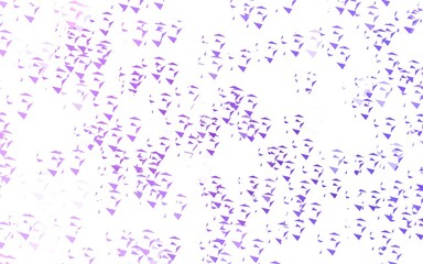 Light Purple vector texture with triangular style.