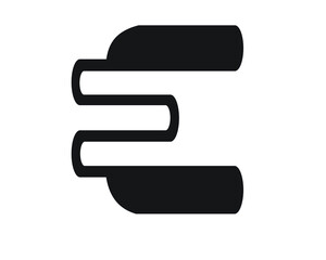 Obraz premium e initial logo letters and logo designs