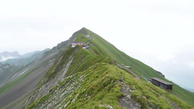 revealing the brienzer rothorn during bad weather