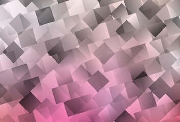 Light Pink, Yellow vector pattern in square style.