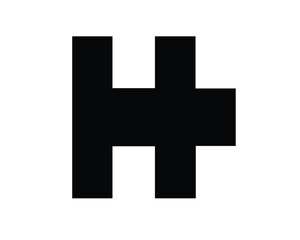 h initials logo letters and logo designs