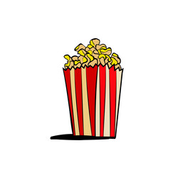 Cartoon style girl. Use it for life style poster or sticker creation. Vector illustration.