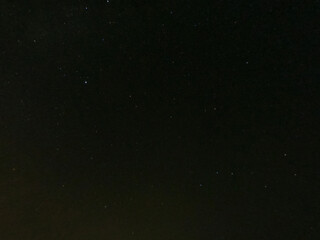 Night dark sky with stars and constellations