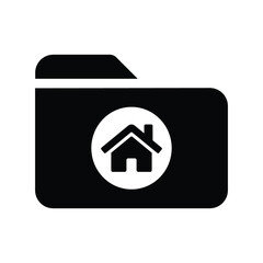 Home folder Vectors Icon Illustration