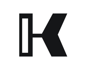 k creative initial logo letters and logo designs