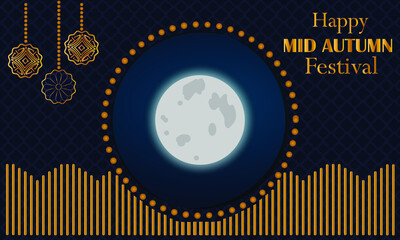 Mid-Autumn Festival. Vector illustration