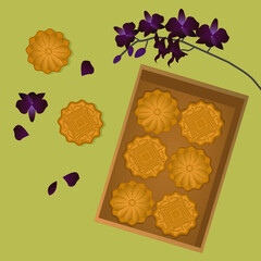 Mid-Autumn Festival. Vector illustration